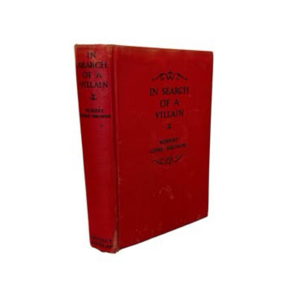 Antique 1928 In Search Of A Villain Book